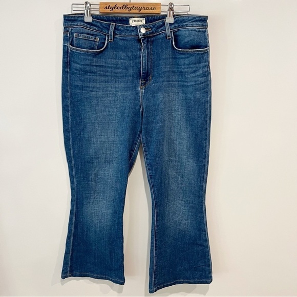 L’Agence High Rise Bell Flare Crop Jean - Picture 3 of 11